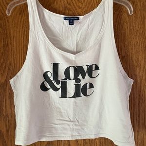 Love & Lie AEO Cropped Graphic Tank